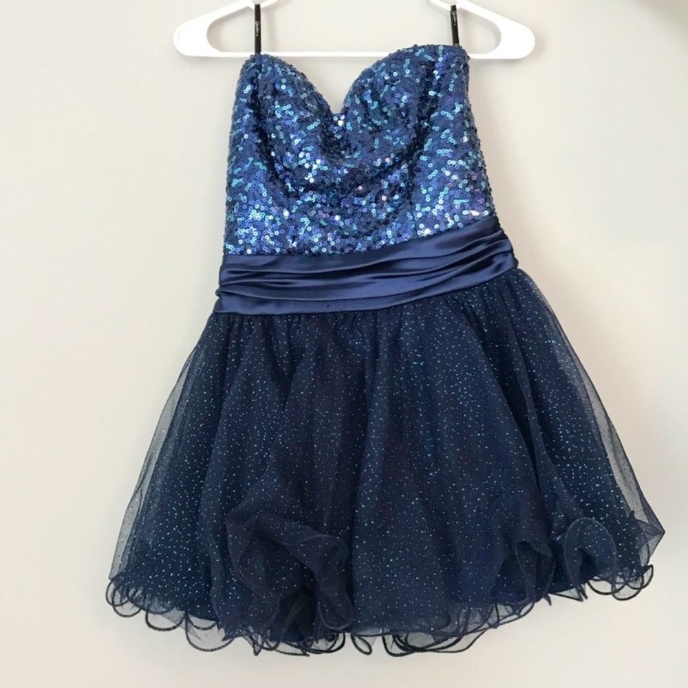 Navy BLUE Sparkle dress